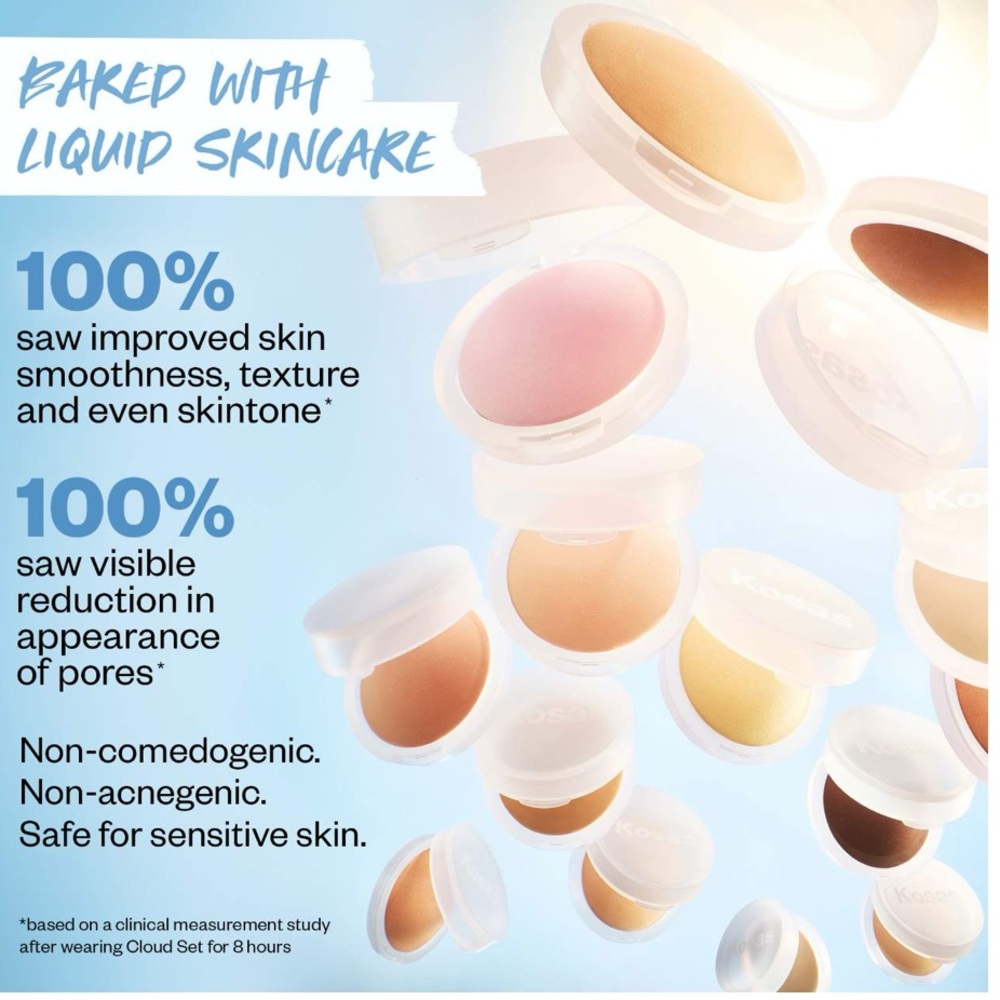 ✨ KOSAS Cloud Set Baked Setting & Smoothing Powder in Peachy - Picture 7 of 11